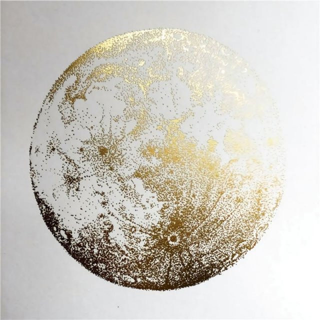 TPFLiving Kunstdruck auf Leinwand Abstrakt Gold Schwarz ohne Rahmen Breite: 30 cm, Höhe: 30 cm - Bild 1