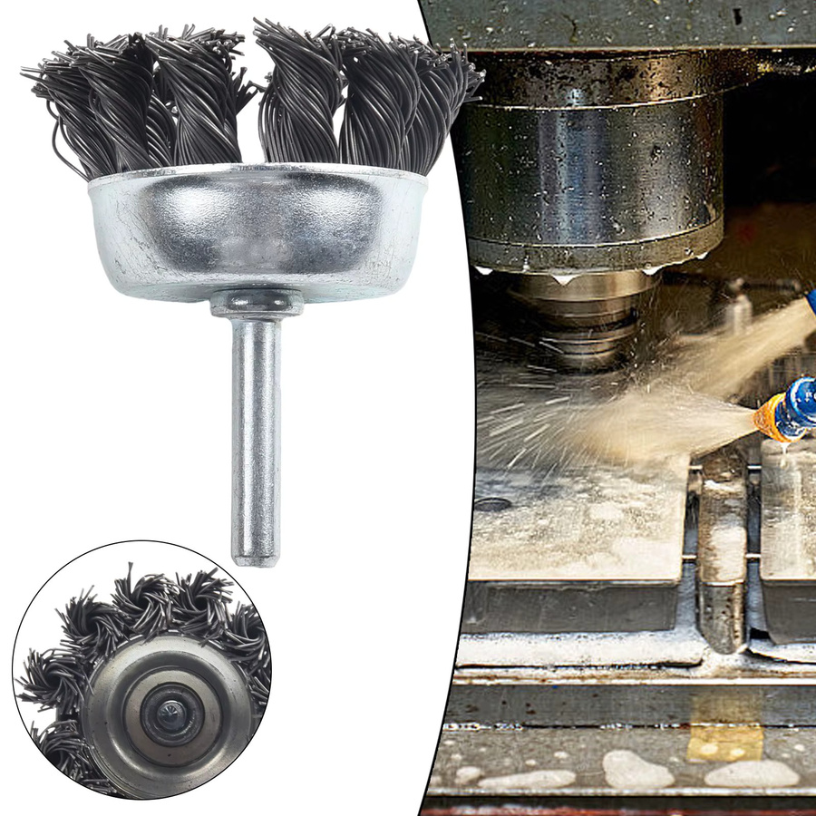 Vibratite Drahtbürste Bohraufsatz aus Metall mit 1/4 Zoll Schaft für die Rostentfernung in Silber - Bild 4