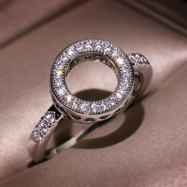 YIRAN Jewelry Ring, Weiß, Zirkonia, Damen - Bild 1