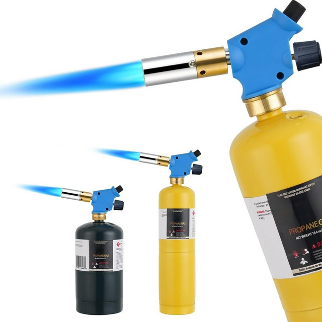 YDONGTLOGY Propan-Schweißkopf mit Mini-Trigger-Start, MAPP-Gasbrenner mit Turbo-Flamme zum Löten, Kochen und Grillen - Bild 1