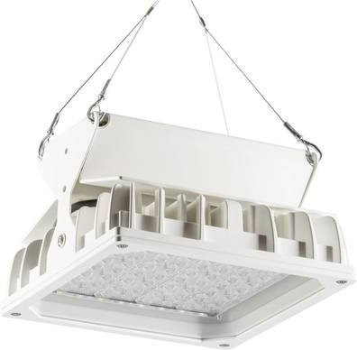 Pracht LED-Hallenstrahler Floodlight in Weiß aus Aluminiumdruckguss für den Außenbereich - Bild 1
