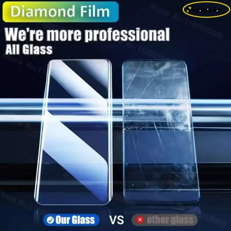 UV-gehärteter Glasfilm Displayschutz für Samsung Galaxy S24 S23 S22 S21 S20 Ultra Plus und Note 20 10 9 8 Ultra, transparent - Bild 3