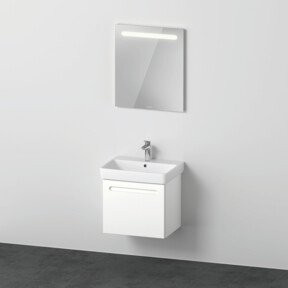 Duravit Möbel-Set No. 1 mit Waschtischunterschrank und Spiegelschrank in Weiß Matt - Bild 1