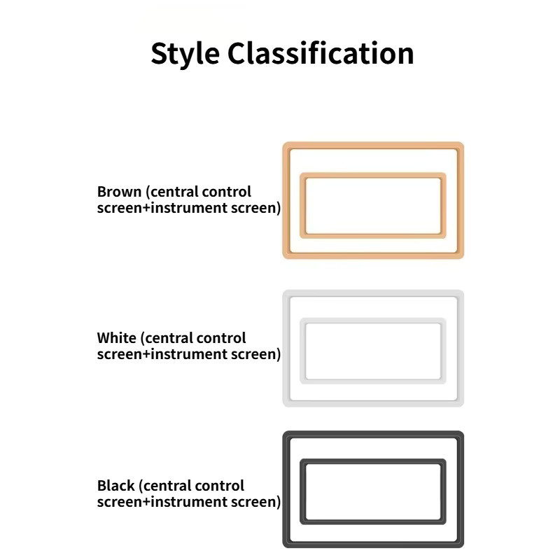 SHUN SOON Bildschirmschutz für die Mittelkonsole des Geely Starray EM-i aus Silikon in Beige oder Braun - Bild 4