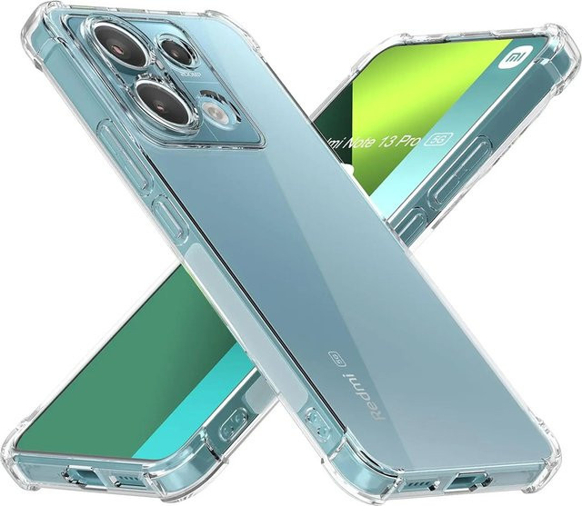 Transparente Anti-Drop Silikon Schutzhülle für Xiaomi Redmi Note 14 13 12 11 10 9 Pro Plus 5G - Bild 1