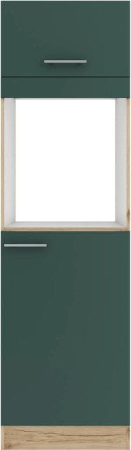 OPTIFIT Savona405 Küchen-Geräteumbauschrank in Steingrün mit modernem Design und mattem Finish, Breite: 60 cm - Bild 1