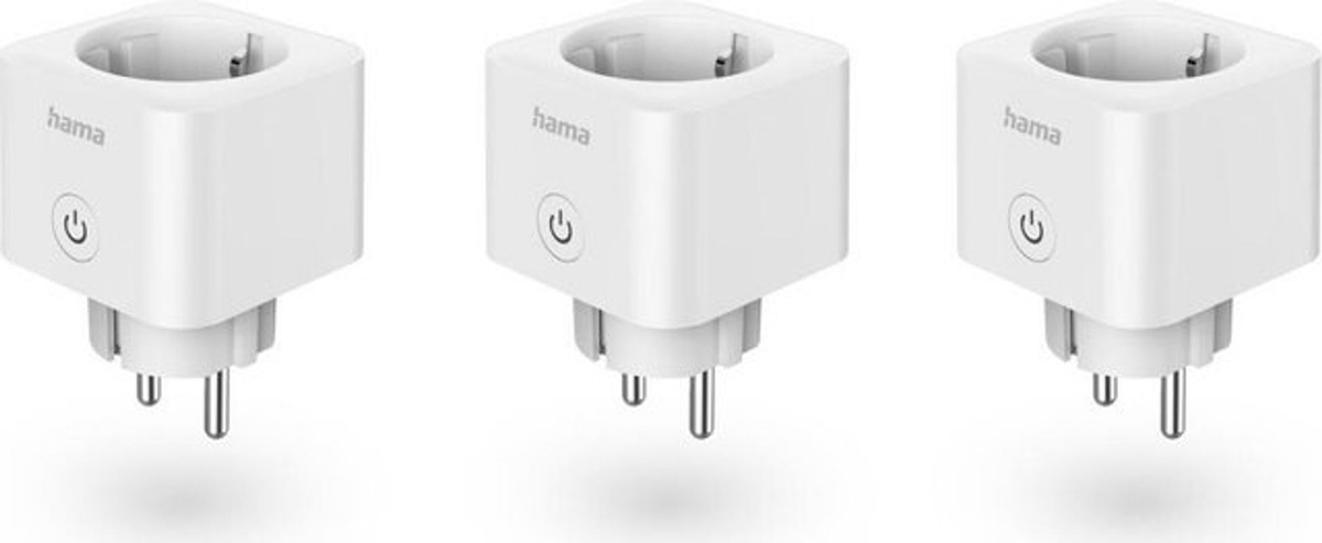 Hama Smarte WLAN-Steckdose Matter, weiß, 3er-Pack, Sprach- und Appsteuerung - Bild 2