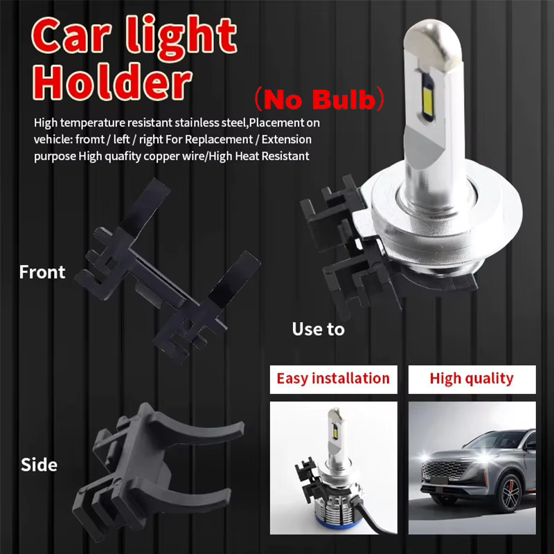 APMATAUTO 10er Set H7 LED Scheinwerfer Adapter Halterung in Schwarz für Land Rover Discovery, Ford Focus und Fiat - Bild 3