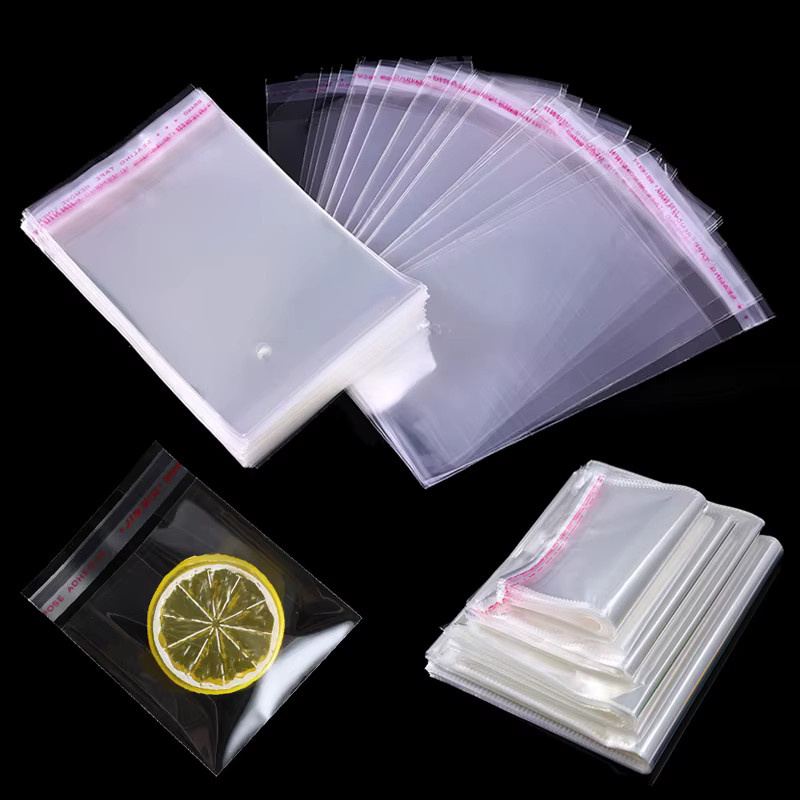5er-Set transparente OPP-Plastiktüten, selbstklebend und wasserdicht für Lebensmittel, Süßigkeiten und Geschenke - Bild 2