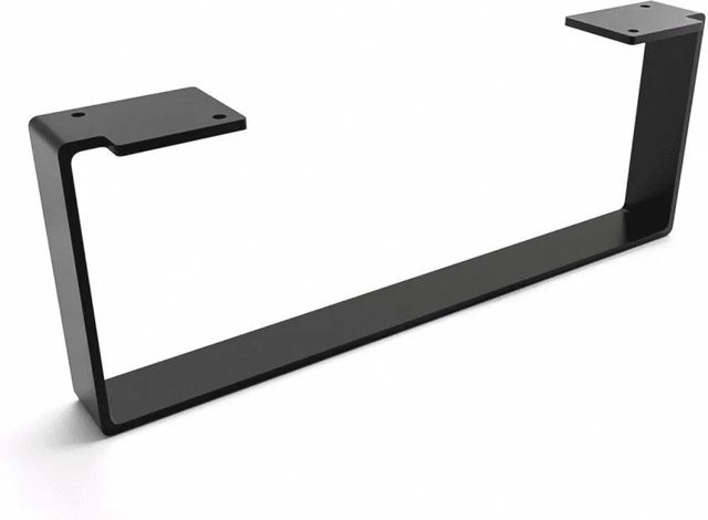 HEVVA Möbelbein LUXEMBURG in Schwarz, Höhe: 15 cm, Tiefe: 40 cm - Bild 1