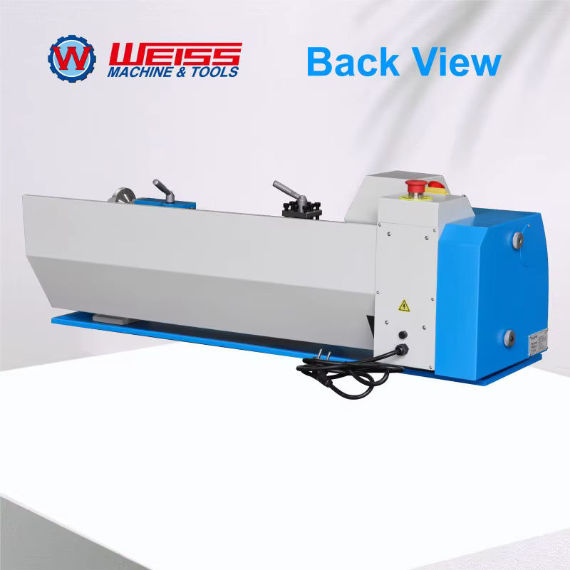 WEISS WBL210E Metalldrehmaschine in Weiß und Blau, halbautomatische Metalldrehmaschine mit Schneidgewinde, 38 mm Spindelbohrung und 1,1 kW bürstenlosem Motor - Bild 5