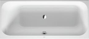 Duravit Rechteck-Badewanne Happy D.2 in Weiß, Einbauvariante mit rechter Rundung, B/T/H: 160 x 70 x 46 cm - Bild 1