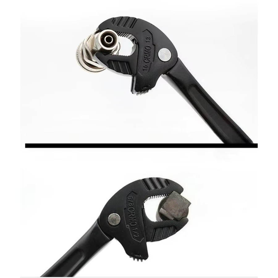 Multifunktionaler Industrie-Krallenratschenschlüssel für Auto-Reparaturen, 6-32mm, Schwarz - Bild 5