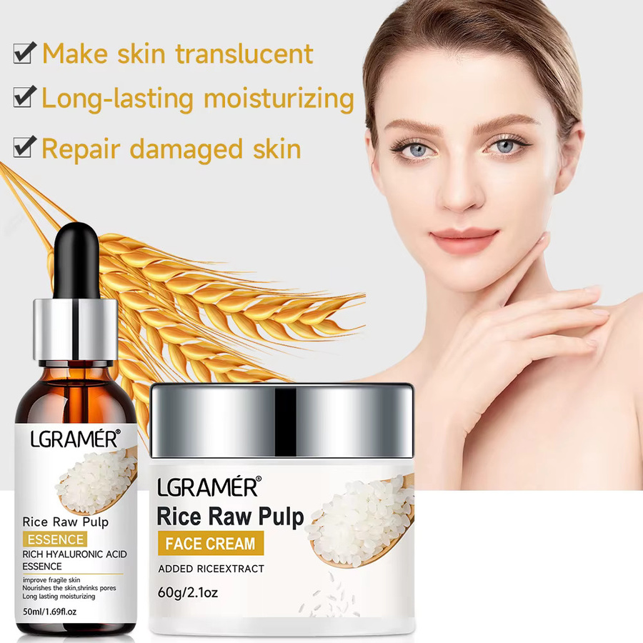 LGRAMER White Rice Gesichtscreme, 30 ml, Unisex - Bild 3