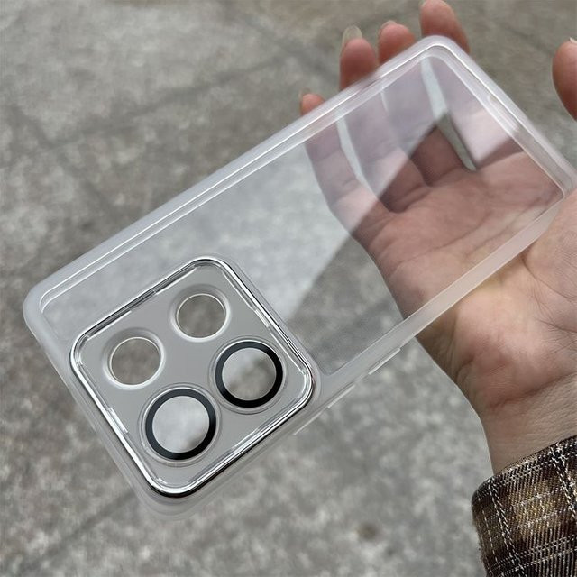 Stoßfeste Silikon-Handyhülle für Motorola Moto G75 (XT2437-2, XT2437-3) in Transparent - Bild 1