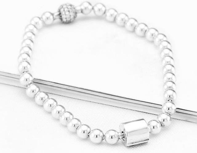 RX-Panjia Armband, 925 Silber, Perle, Zirkonia, Damen, 19cm - Bild 1