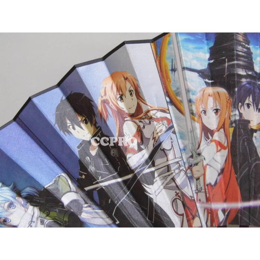 CHIC STUDIO Sword Art Online Bambus-Faltfächer Anime Kostüm-Requisit 33cm - Bild 3