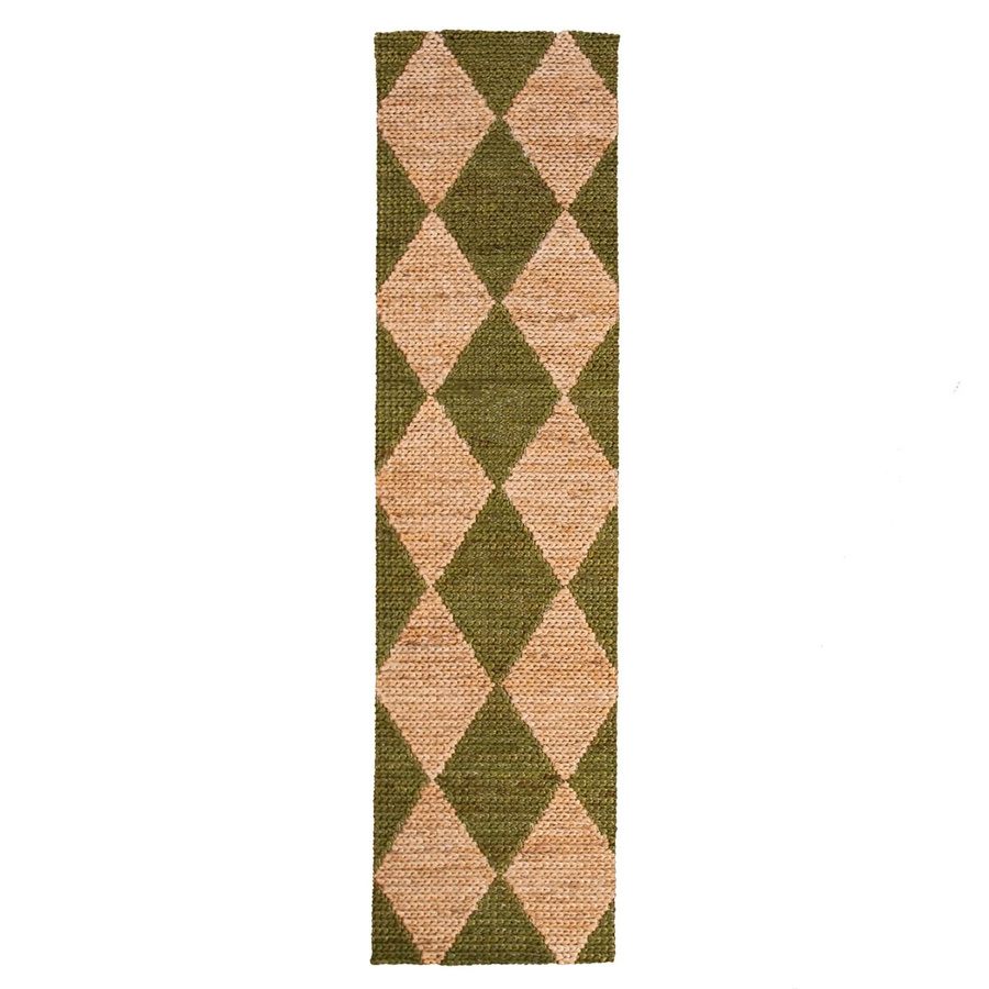 Flair Rugs Kurzflorteppich Effie aus Jute in Olive Green, B/T: 80 x 230 cm - Bild 2