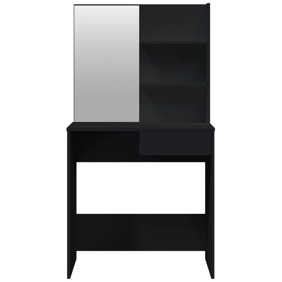 vidaXL Schminktisch-Set in Schwarz mit modernem Design, B/T/H: 74,5 x 40 x 141 cm - Bild 4