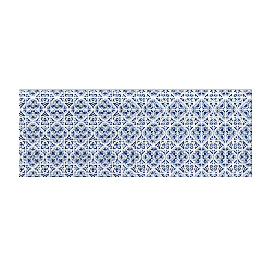 MySpotti Küchenrückwand Profix Cucina Apollon in Blau-Weiß mit Aluminium-Finish, Breite: 160 cm, Höhe: 60 cm - Bild 2