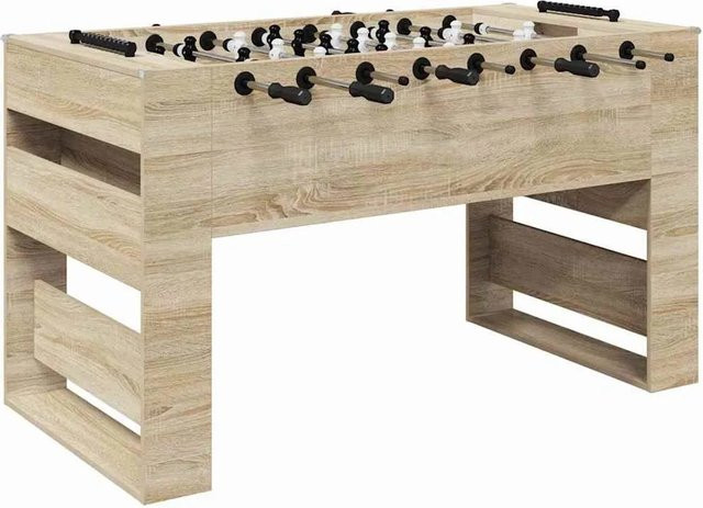 vidaXL Tischfußballtisch Sonoma-Eiche aus Holzwerkstoff, B/T/H: 146,5 x 74 x 85 cm - Bild 1