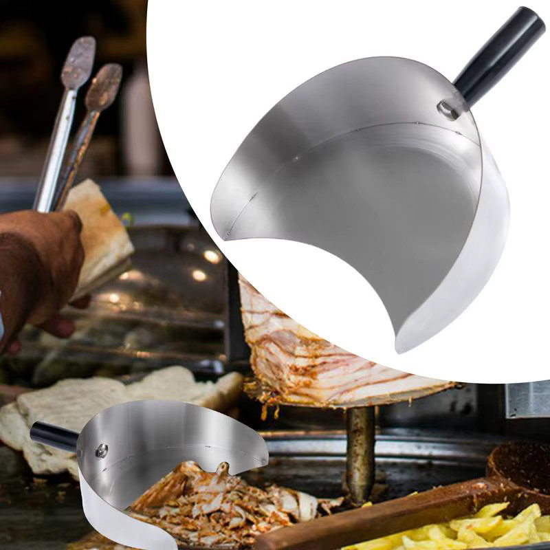 Waasoscon Fleischauffangschale aus Edelstahl in Silber für Shawarma- und Döner-Grillmaschinen - Bild 3