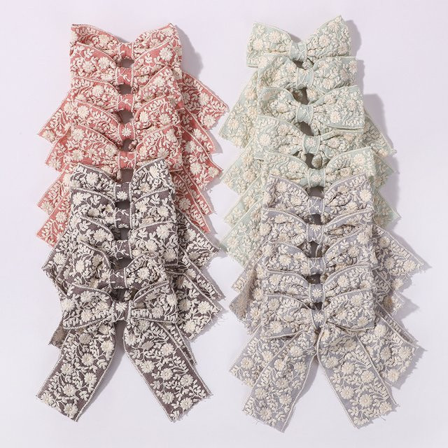 BABY BOWS Haarspange, Schleife, Spitze, Stickerei, Kinder - Bild 1