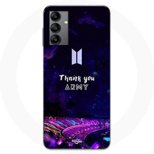 MANIACASE Handyhülle für Samsung Galaxy A04s in Schwarz mit BTS Design - Bild 1