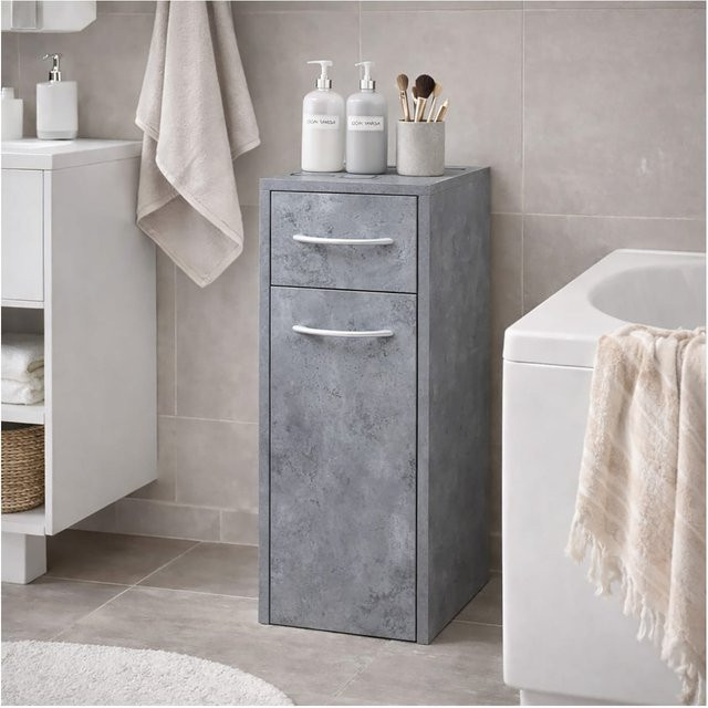 HTI-Living Mehrzweckschrank Thekla schmal in Grau Beton-Optik, B/T/H: 40 x 20 x 61 cm - Bild 1
