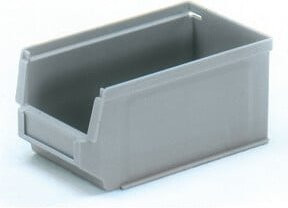 Fetra Sichtlagerkasten aus Kunststoff, grau, B/T/H: 17,0 x 10,2 x 7,8 cm - Bild 1