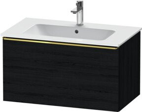 Duravit Waschtischunterschrank D-Neo wandhängend in Schwarz, B: 81 cm, T: 46,2 cm, H: 44 cm - Bild 1