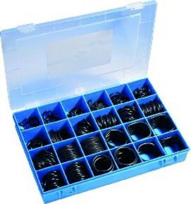 Arcus O-Ring-BOX C, NBR 70 Dichtungssatz in Schwarz, 425 Stück mit 30 metrischen Abmessungen von 3x1,5 mm bis 30,2x3 mm - Bild 1