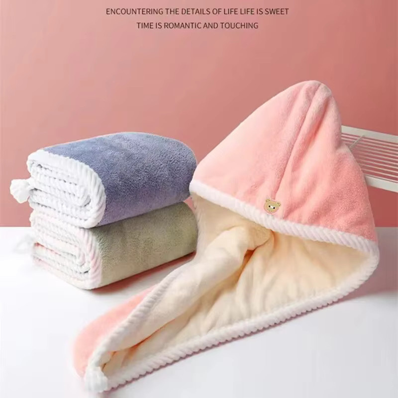 Haarhandtuch Kappe für trockenes Haar, mehrfarbig, Unisex - Bild 2