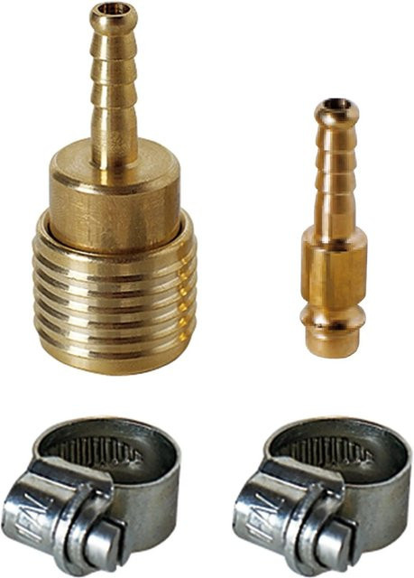 Einhell Druckluft-Schlauchverbinder-Set NW7 aus Metall in Gold und Silber - Bild 1