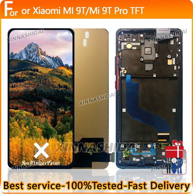 Xiaomi MI 9T / MI 9T Pro Ersatz-LCD-Display mit Digitizer-Baugruppe und Rahmen - Bild 1