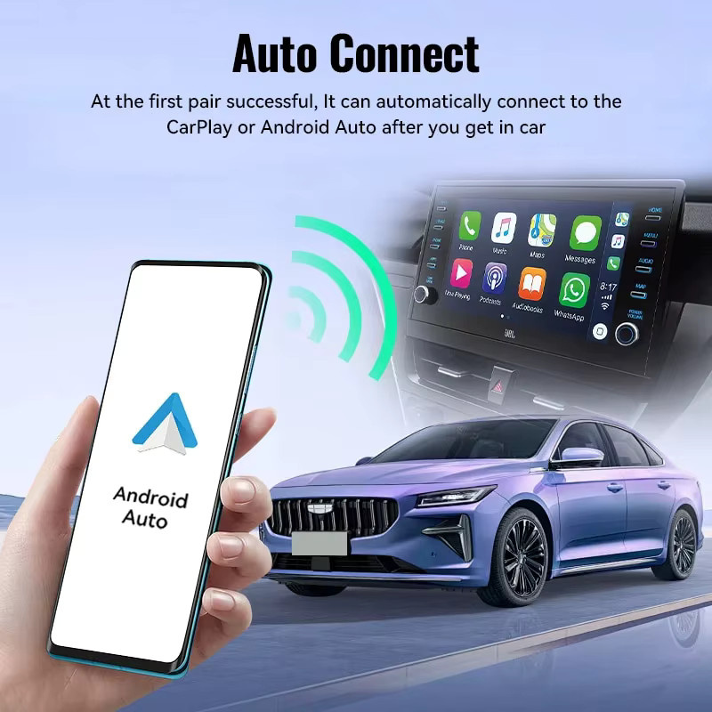XUDA Wireless CarPlay und Android Auto Adapter in Schwarz für Nissan mit Wi-Fi Plug und Play Verbindung - Bild 4