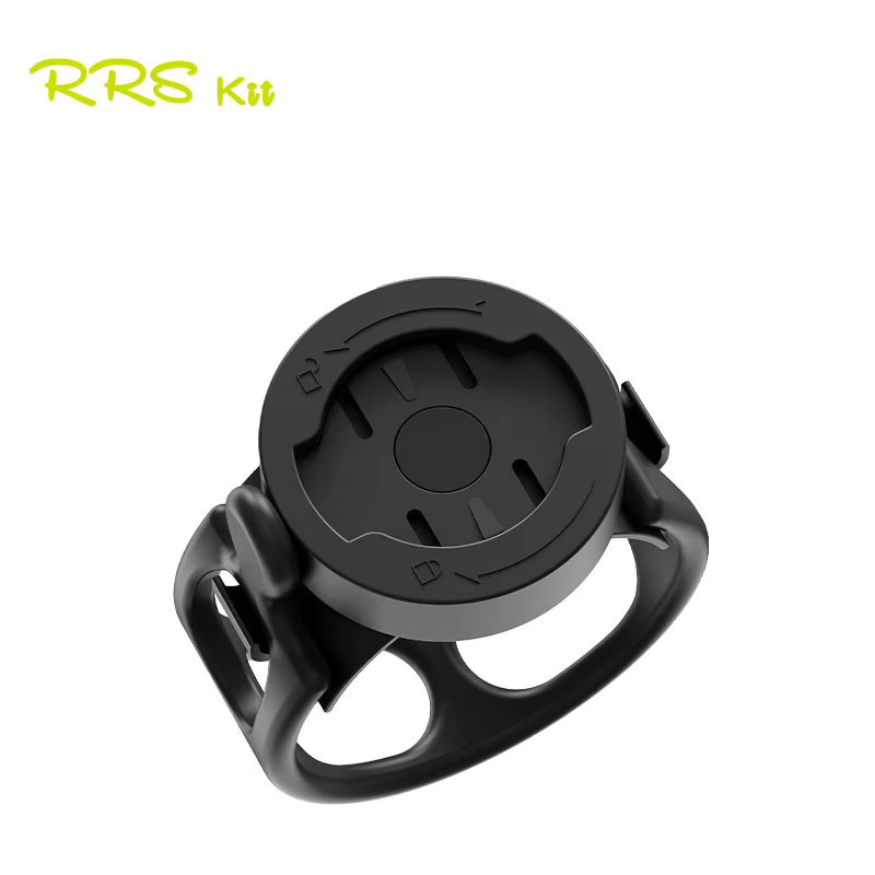 RRSKIT Fahrradcomputer-Halterung in Schwarz, 360 Grad drehbar für Rennrad und MTB, Lenkerhalterung für Garmin, IGPSPORT, WAHOO und XOSS GPS-Geräte - Bild 2