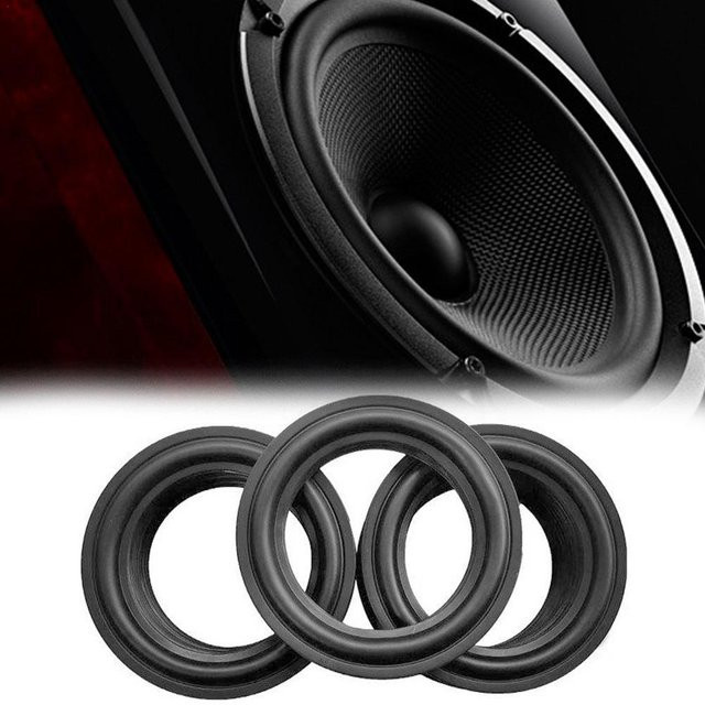 Elastische Gummi Kante für Lautsprecher Reparatur Soft Surround Edge Woofer in Schwarz - Bild 1