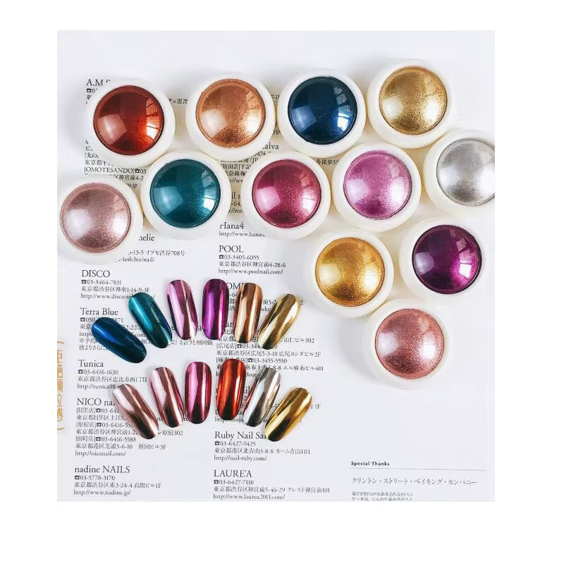 Magic Mirror Nail Art Glitzerpulver, Metallic-Effekt, 0,5 g - Bild 4