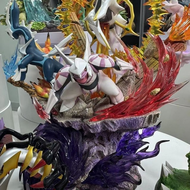 Bandai Pokémon Arceus Dialga Palkia Giratina, Anime-Figuren, PVC-Statue - Bild 1