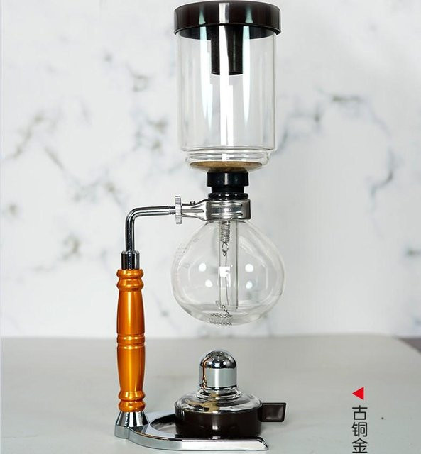JUNBOPRO Siphon Kaffeekocher Set mit 3/5 Tassen, Kaffeekessel und Barista Werkzeuge, transparent - Bild 1