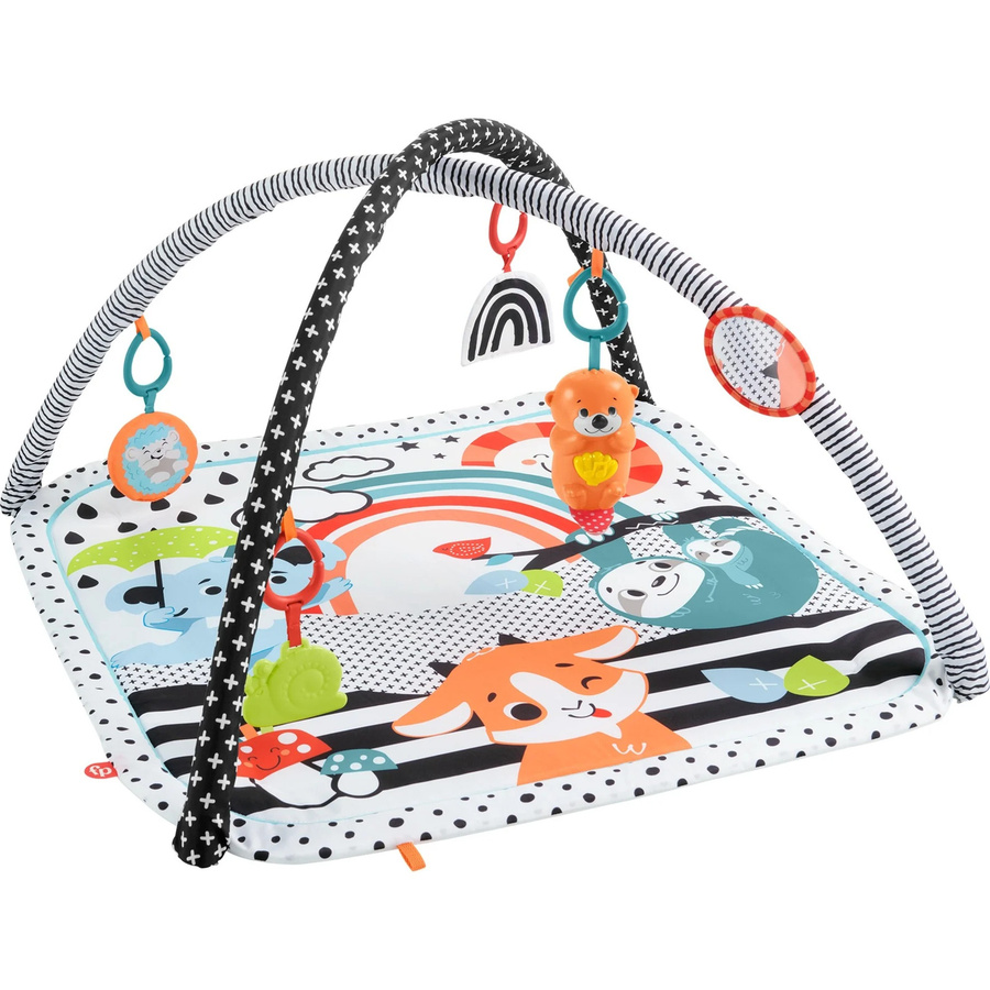 Fisher-Price Spieldecke mit Spielbogen, Licht & Musik, Tiere, ab 0 Jahren - Bild 1