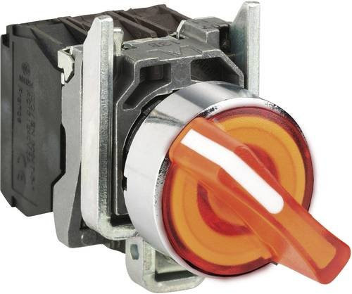 Schneider Electric XB4BK125M5 Wahlschalter in Schwarz und Rot aus Metall - Bild 1