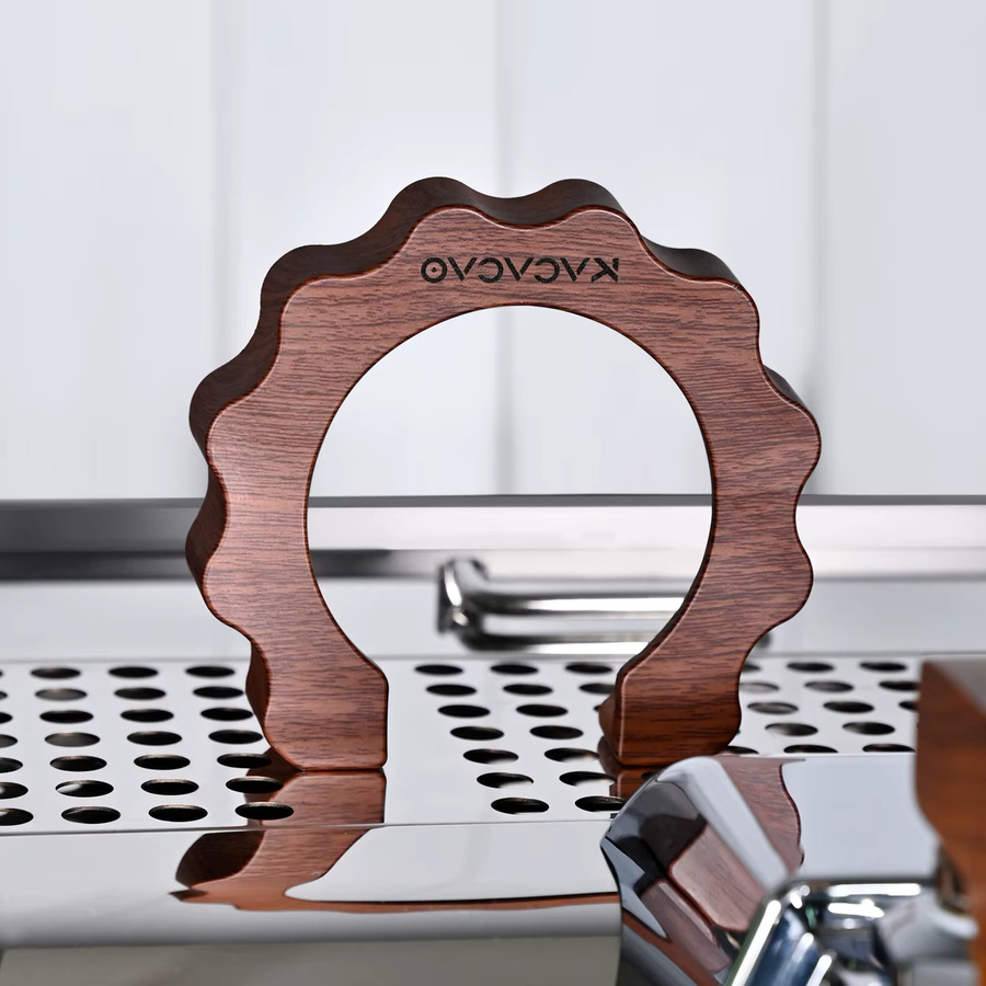Kacacao Anti-Verbrühungs-Ring für E61 Kaffeemaschinen Braukopf Hitzeschild Barista-Werkzeug in Schwarz und Braun - Bild 2