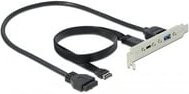 Delock USB 3.2 Gen 2 Slotblende mit USB-C und USB-A Buchse in Schwarz - Bild 1