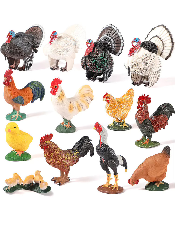 XIALIBAOMOWAN Simulationsset mit Bauernhoftieren, Actionfiguren, Bunt / Mehrfarbig - Bild 4