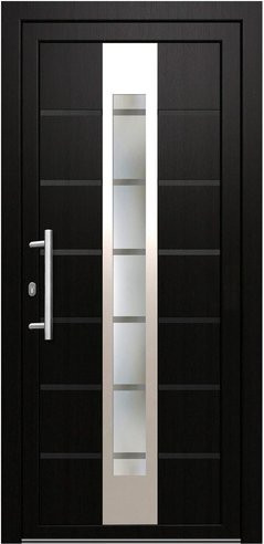 KNOCK Kunststoff-Haustür Robusto mit Glaseinsatz in Anthrazit-Grau - Bild 1