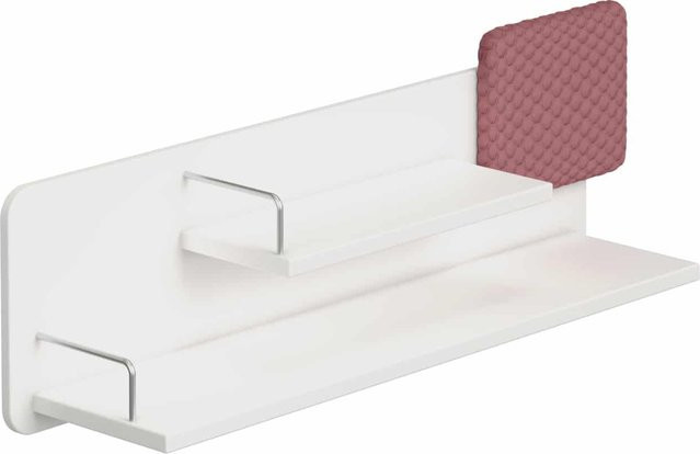 Ablage PAIDI TEENIO aus Holz in Weiß, Pink oder Lila, B/T/H: 105,5 x 23,6 x 33,8 cm - Bild 1