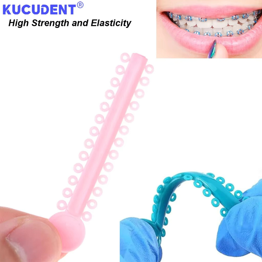KUCUDENT Kieferorthopädische Elastische Ligatur, 1040 Stück, Bunt - Bild 3