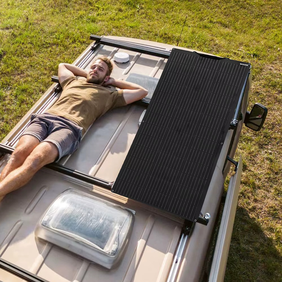 xinpuguang Solarpanel-Set mit 300W monokristallinen Zellen und 150W Batterieladegerät, Schwarz, für Wohnmobil, Auto, Boot und Zuhause, 12V/24V - Bild 4